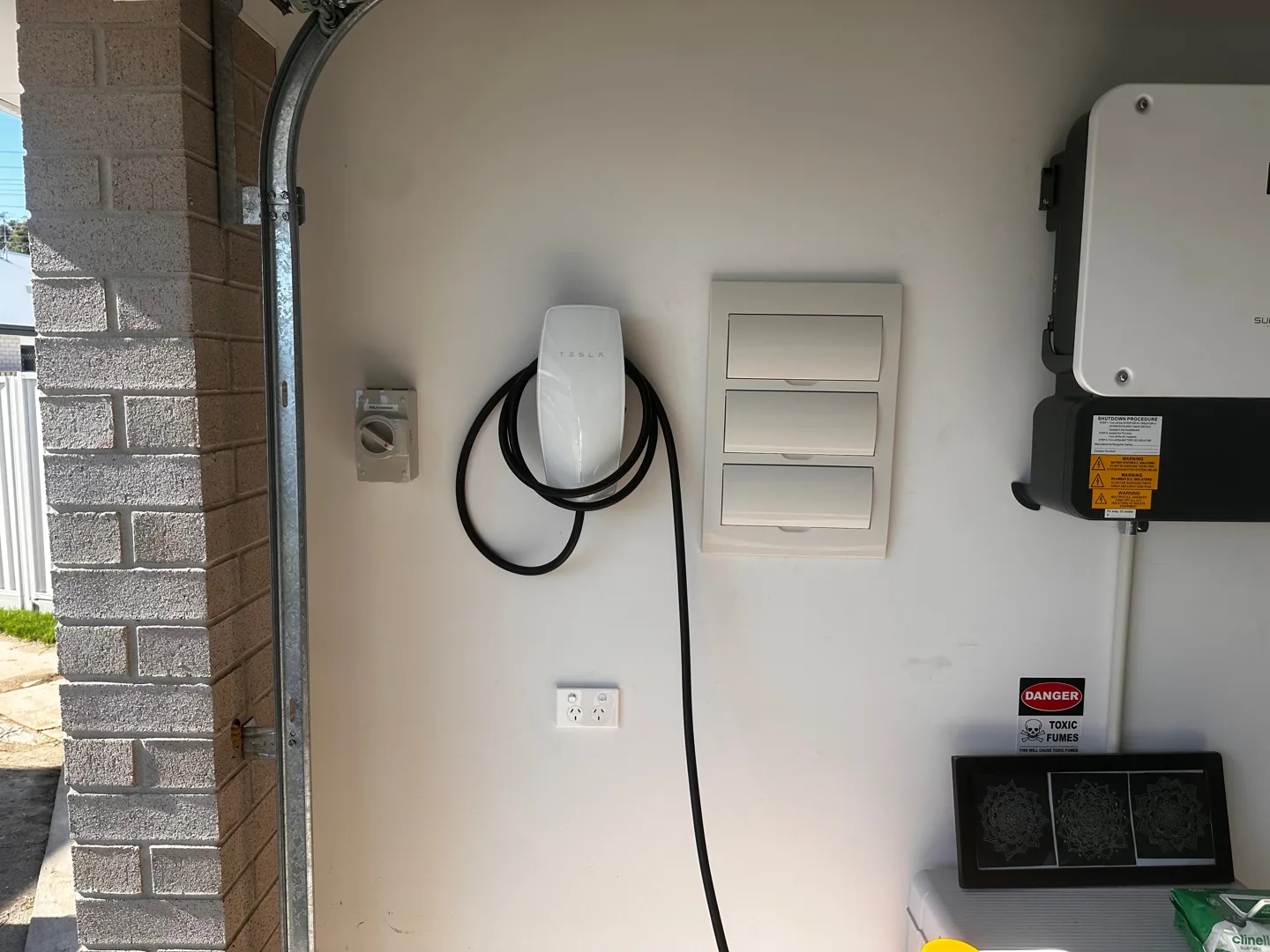 Tesla Wall Connector and electrical equipment installation